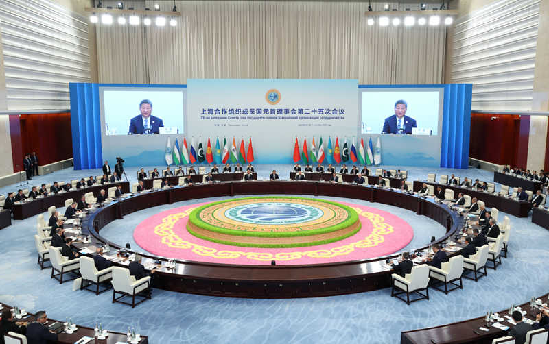 9月1日上午,上海合作组织成员国元首理事会第二十五次会议在天津梅江会展中心举行。中国国家主席习近平主持会议并发表题为《牢记初心使命 开创美好未来》的重要讲话 9月1日上午,上海合作组织成员国元首理事会第二十五次会议在天津梅江会展中心举行。中国国家主席习近平主持会议并发表题为《牢记初心使命 开创美好未来》的重要讲话